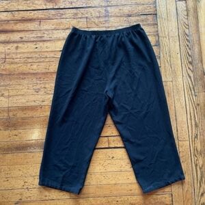 Haband! Vintage Elastic Waist Capris Black Size 20P